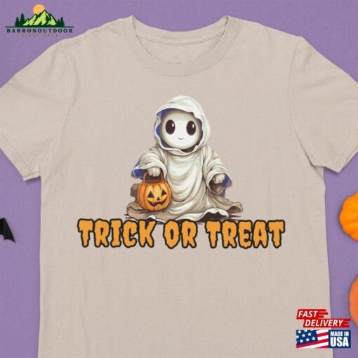 Ghost Trick Or Treat Halloween Shirt Sweatshirt Classic