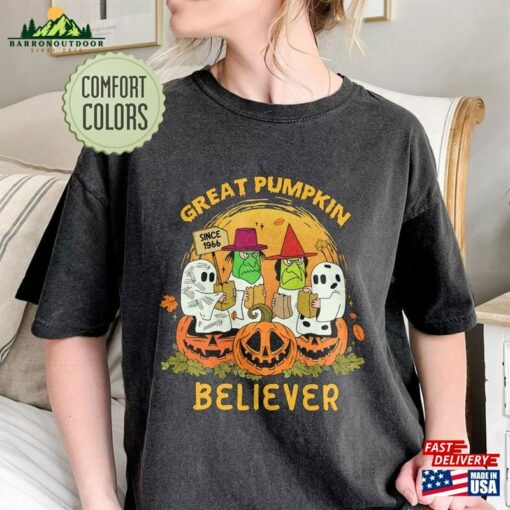 Great Pumpkin Believer Comfort Colors Shirt I Got A Rock Cute Little Ghost T-Shirt Sweatshirt Classic