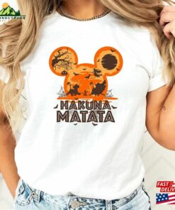 Hakuna Matata Halloween Shirt Disney Family Lion King Hoodie Classic