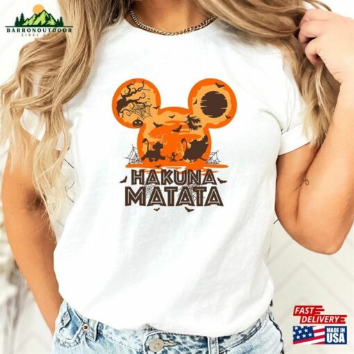 Hakuna Matata Halloween Shirt Disney Family Lion King Hoodie Classic