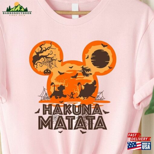 Hakuna Matata Halloween Shirt Disney Family Lion King Hoodie Classic