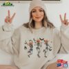 Halloween 2023 Pumpkins Crewneck Dancing Skeleton Sweatshirt Spooky Season Skull Shirt Unisex