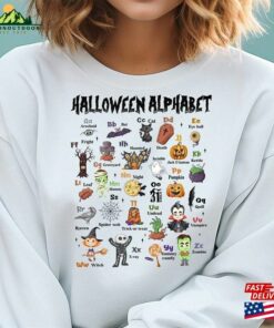 Halloween Alphabet Sweatshirt Teacher Tee Shirt Classic