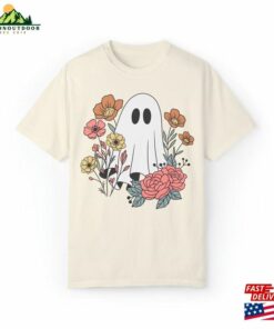 Halloween Boho Floral Ghost Comfort Colors T Shirt T-Shirt Sweatshirt 2 Halloween Boho Floral Ghost Comfort Colors T Shirt T Shirt Sweatshirt 3