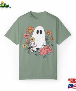 Halloween Boho Floral Ghost Comfort Colors T Shirt T-Shirt Sweatshirt 3 Halloween Boho Floral Ghost Comfort Colors T Shirt T Shirt Sweatshirt 4