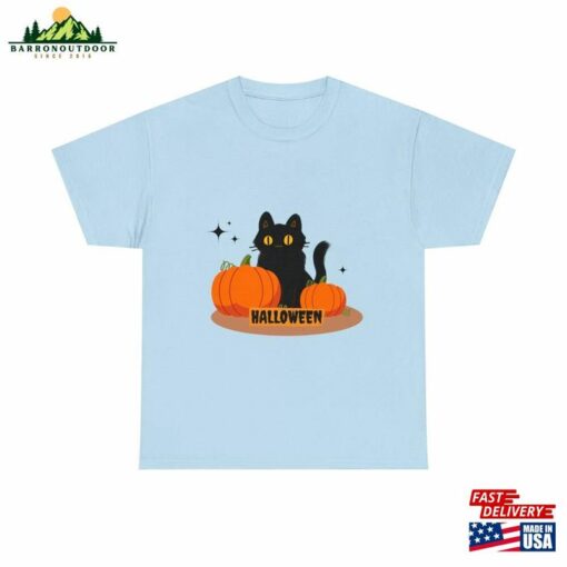 Halloween Cat Tee Ghost Shirt Unisex Classic