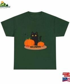 Halloween Cat Tee Ghost Shirt Unisex Classic