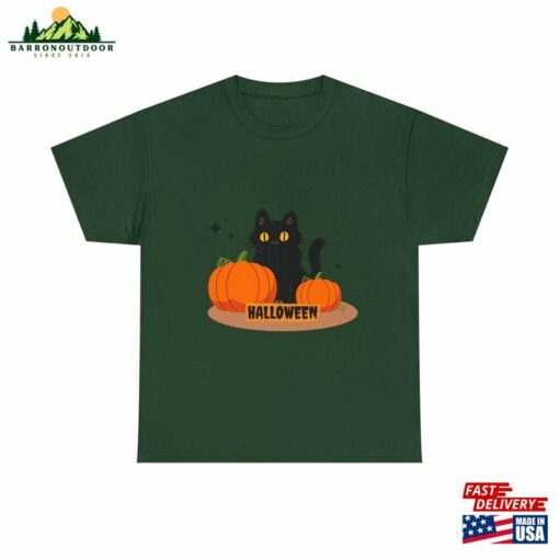 Halloween Cat Tee Ghost Shirt Unisex Classic