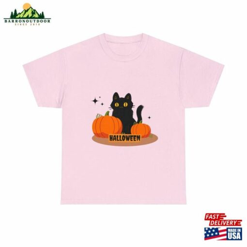 Halloween Cat Tee Ghost Shirt Unisex Classic