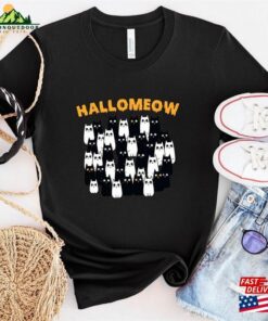 Halloween Cats Shirt Cat Ghost T-Shirt Hoodie