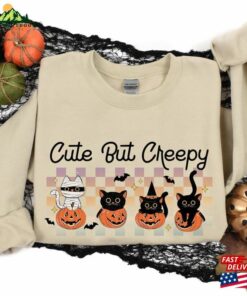 Halloween Cats Sweatshirt Spooky Ghost Cat Shirt Sweater Classic T-Shirt