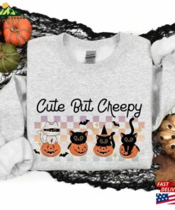 Halloween Cats Sweatshirt Spooky Ghost Cat Shirt Sweater Classic T Shirt 3