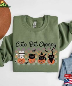 Halloween Cats Sweatshirt Spooky Ghost Cat Shirt Sweater Classic T Shirt 4