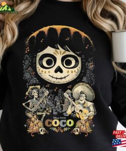 Halloween Coco Miguel Musical Scene Comfort Color Shirt Disney Pixar Unisex T-Shirt Hoodie