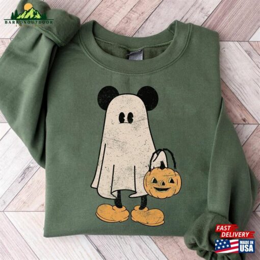 Halloween Comfort Color Shirt Retro Mouse Spooky Season Not So Scary Unisex T-Shirt