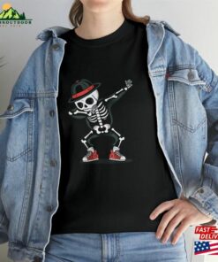 Halloween Cotton Tee Skeleton Cowboy T Shirt Classic T-Shirt