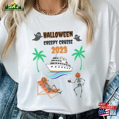 Halloween Cruise 2023 Trip Shirt Vacation T-Shirt Spooky Vibes Tee Classic Hoodie