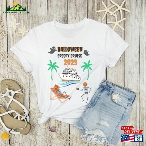 Halloween Cruise 2023 Trip Shirt Vacation T-Shirt Spooky Vibes Tee Classic Hoodie