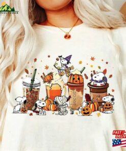 Halloween Cup T-Shirt Autumn Snoop Y Scary Boo Shirt Cute Coffee Sweater Hoodie Classic