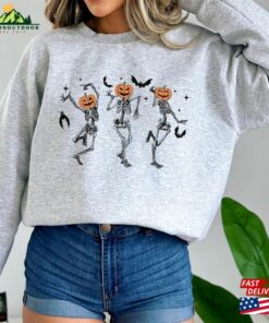 Halloween Dancing Skeleton Sweatshirt Spooky Season Skull Shirt Funny T-Shirt Classic