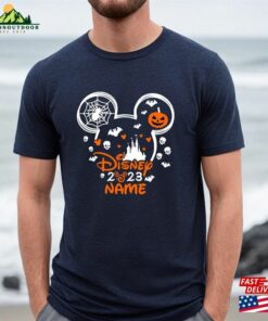 Halloween Disney 2023 Shirt With Name Custom Mickey Minnie Hoodie T-Shirt