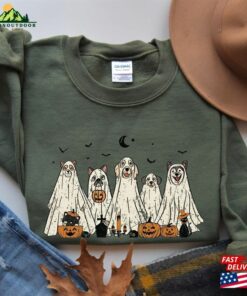 Halloween Dog Ghost Sweatshirt Shirt Classic Unisex 3