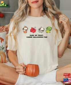 Halloween Dog Shirt T-Shirt 2023 Happy Unisex Classic