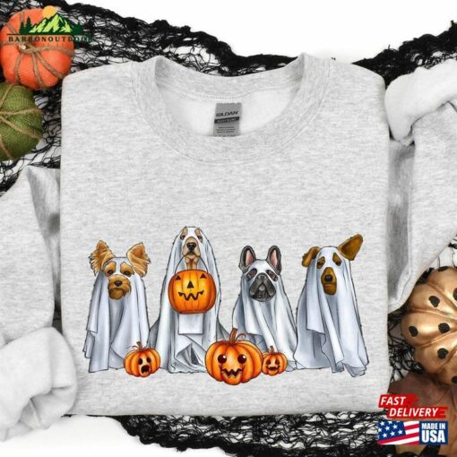 Halloween Dog Sweatshirt Sweater Ghost Hoodie