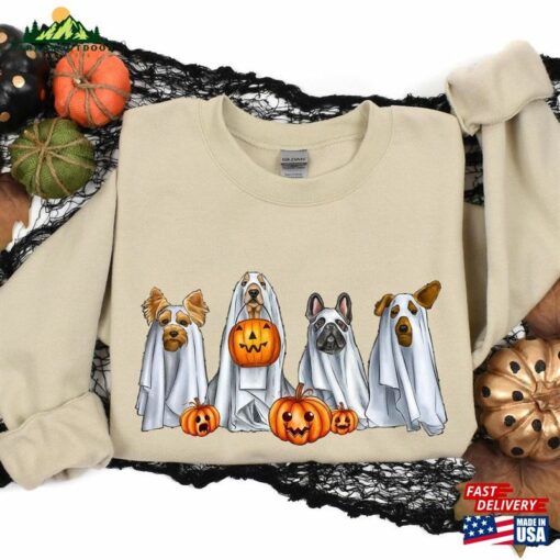 Halloween Dog Sweatshirt Sweater Ghost Hoodie