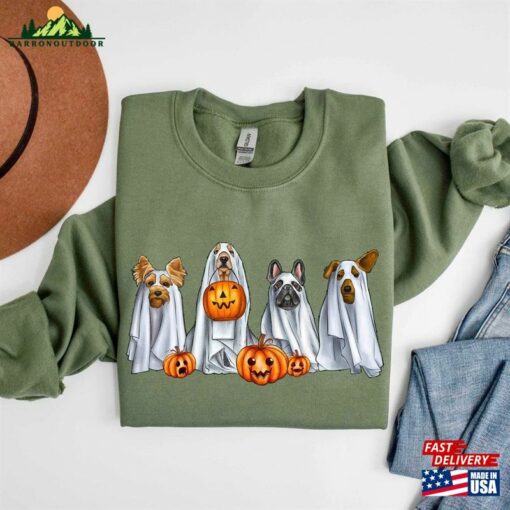 Halloween Dog Sweatshirt Sweater Ghost Hoodie