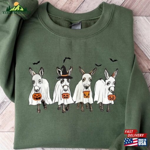 Halloween Donkey Sweatshirt Sweater 2023 Happy T-Shirt