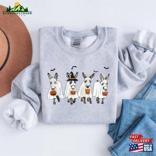 Halloween Donkey Sweatshirt Sweater 2023 Happy T-Shirt