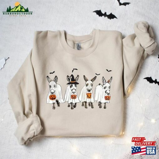 Halloween Donkey Sweatshirt Sweater 2023 Happy T-Shirt