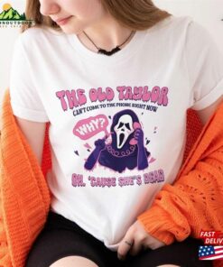Halloween Era Sweatshirt She Cant Come To The Phone Right Now Shirt Classic T Shirt 3