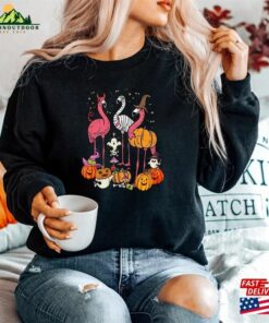 Halloween Flamingo Sweatshirt Sweater 2023 Happy Hoodie Unisex 4