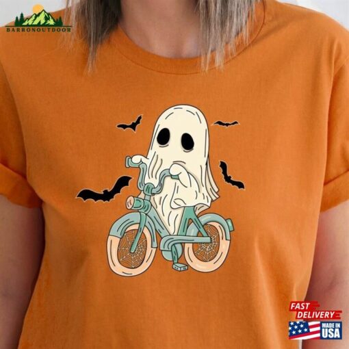 Halloween Ghost Bicycle Shirt Gift Horror Classic T-Shirt