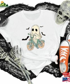 Halloween Ghost Bicycle Shirt Gift Horror Classic T-Shirt