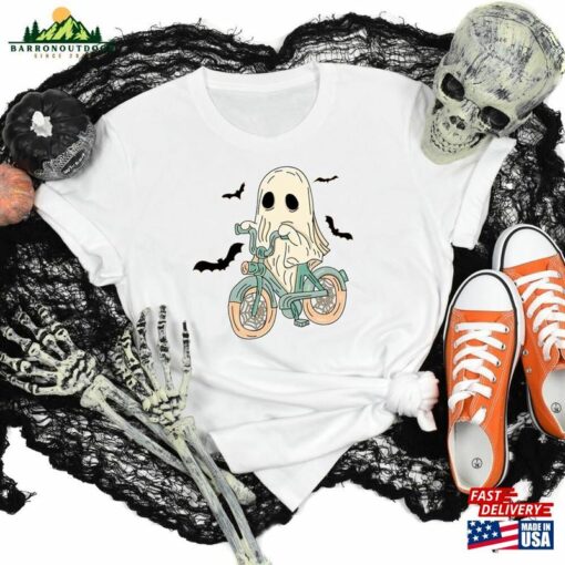 Halloween Ghost Bicycle Shirt Gift Horror Classic T-Shirt