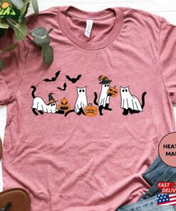 Halloween Ghost Cat Toddler Shirt Kids Hoodie Unisex