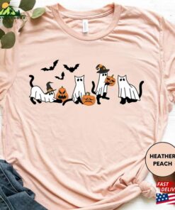 Halloween Ghost Cat Toddler Shirt Kids Hoodie Unisex