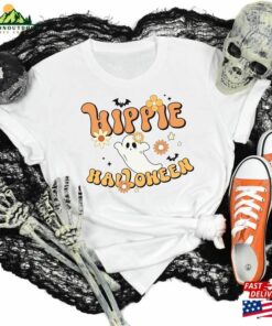 Halloween Ghost Shirt Hippie Retro Groovy T Shirt Sweatshirt 3