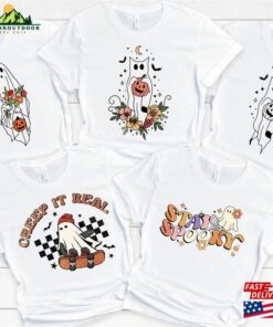 Halloween Ghost Sweatshirt Adult Costume Cute Spooky Shirt Classic Unisex 3