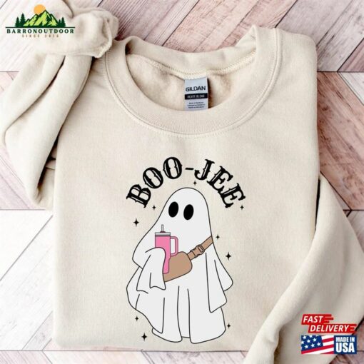 Halloween Ghost Sweatshirt Boo Jee Shirt Classic Unisex