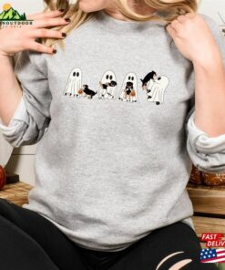 Halloween Ghost Sweatshirt Rottweiler Dog Sweater T Shirt 3