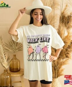 Halloween Girls Night Out Comfort Colors Pretty Ghouls Walk Like This Sweatshirt Classic