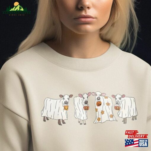 Halloween Goat Sweatshirt Sweater 2023 Happy Unisex