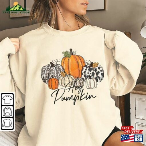 Halloween Hey Pumpkin Comfort Colors Sweatshirt 2023 Tee Spooky Vibes Shirt Unisex Classic