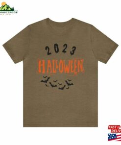 Halloween Holiday Short Sleeve Tee T-Shirt’23 2023 Memories Spooky Scary Fall Bats Unisex