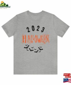 Halloween Holiday Short Sleeve Tee T-Shirt'23 2023 Memories Spooky Scary Fall Bats Unisex 2 Halloween Holiday Short Sleeve Tee T Shirt23 2023 Memories Spooky Scary Fall Bats Unisex 3