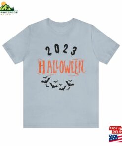 Halloween Holiday Short Sleeve Tee T-Shirt'23 2023 Memories Spooky Scary Fall Bats Unisex 3 Halloween Holiday Short Sleeve Tee T Shirt23 2023 Memories Spooky Scary Fall Bats Unisex 4